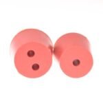 Rubber Bung Solid, 19x22.5mm, 1hole or 2holes